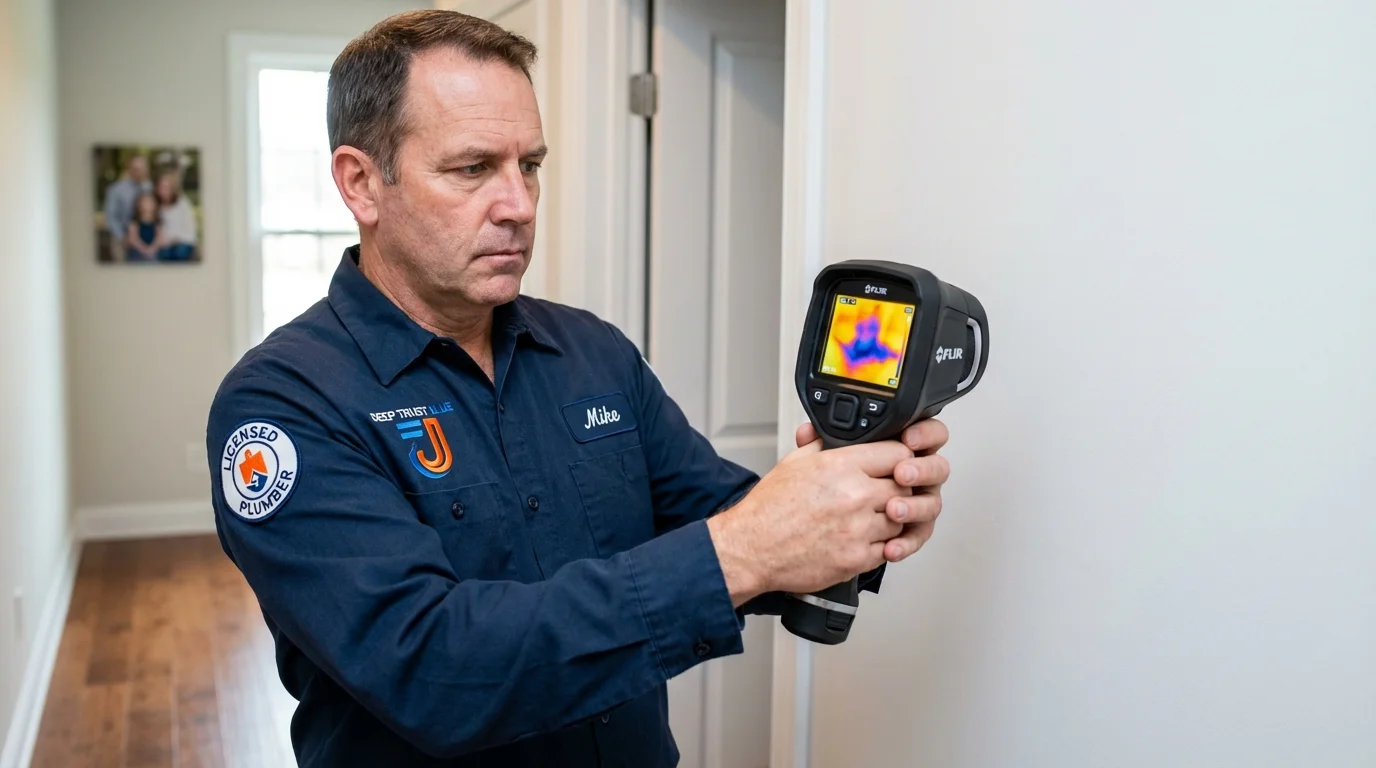 Thermal imaging leak detection by Johns Plumbing LLC in Barstow